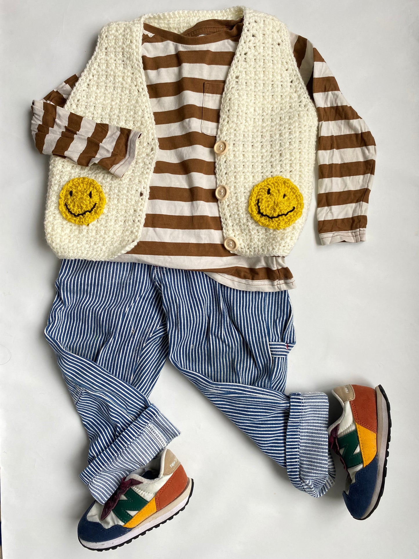 Ecru crochet waistcoat (2-3 years)
