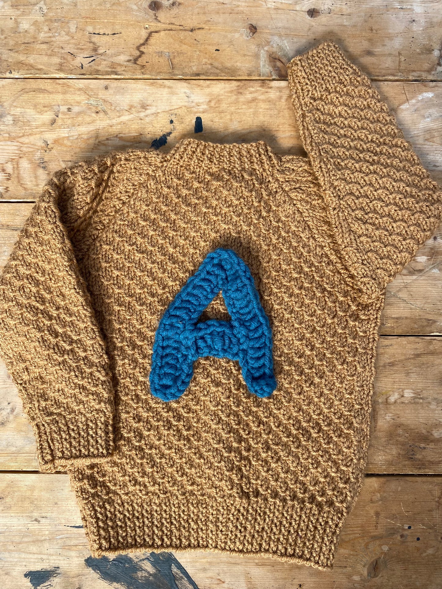 Mink brown textured stitch cardigan (12-18 months)