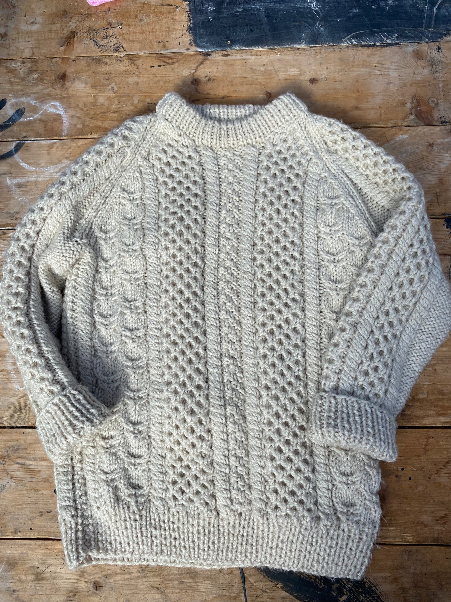 Traditional cream cable Jumper (5-6 years)