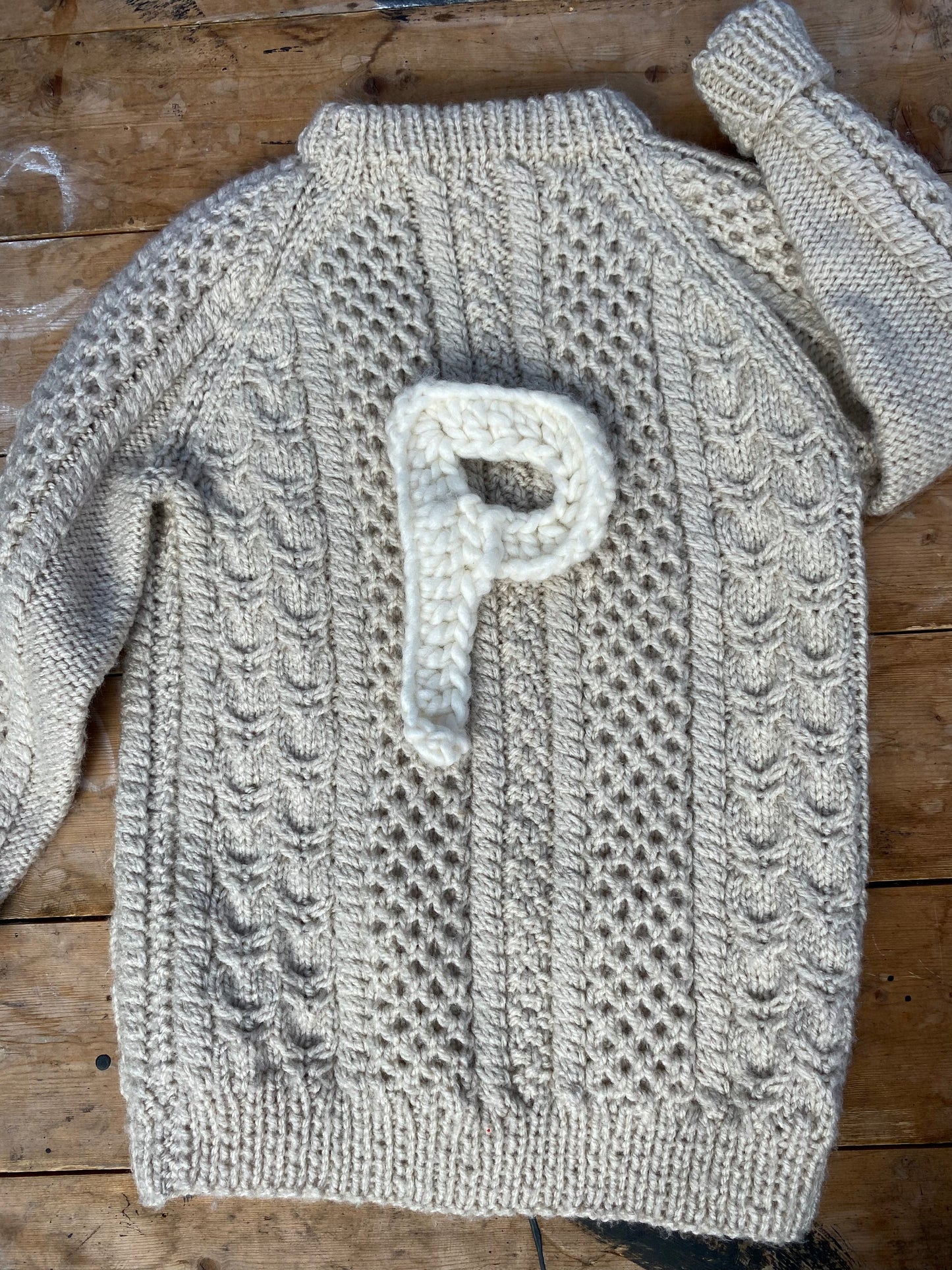 Traditional cream cable Jumper (5-6 years)