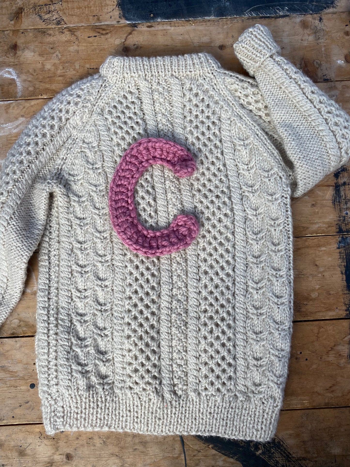 Traditional cream cable Jumper (5-6 years)