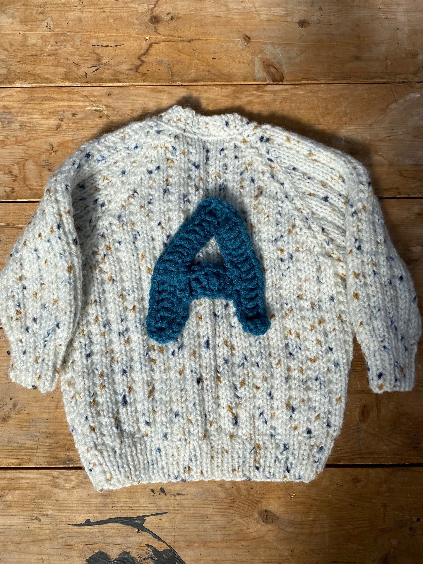Neppy cream ribbed cardigan (6-12 months)