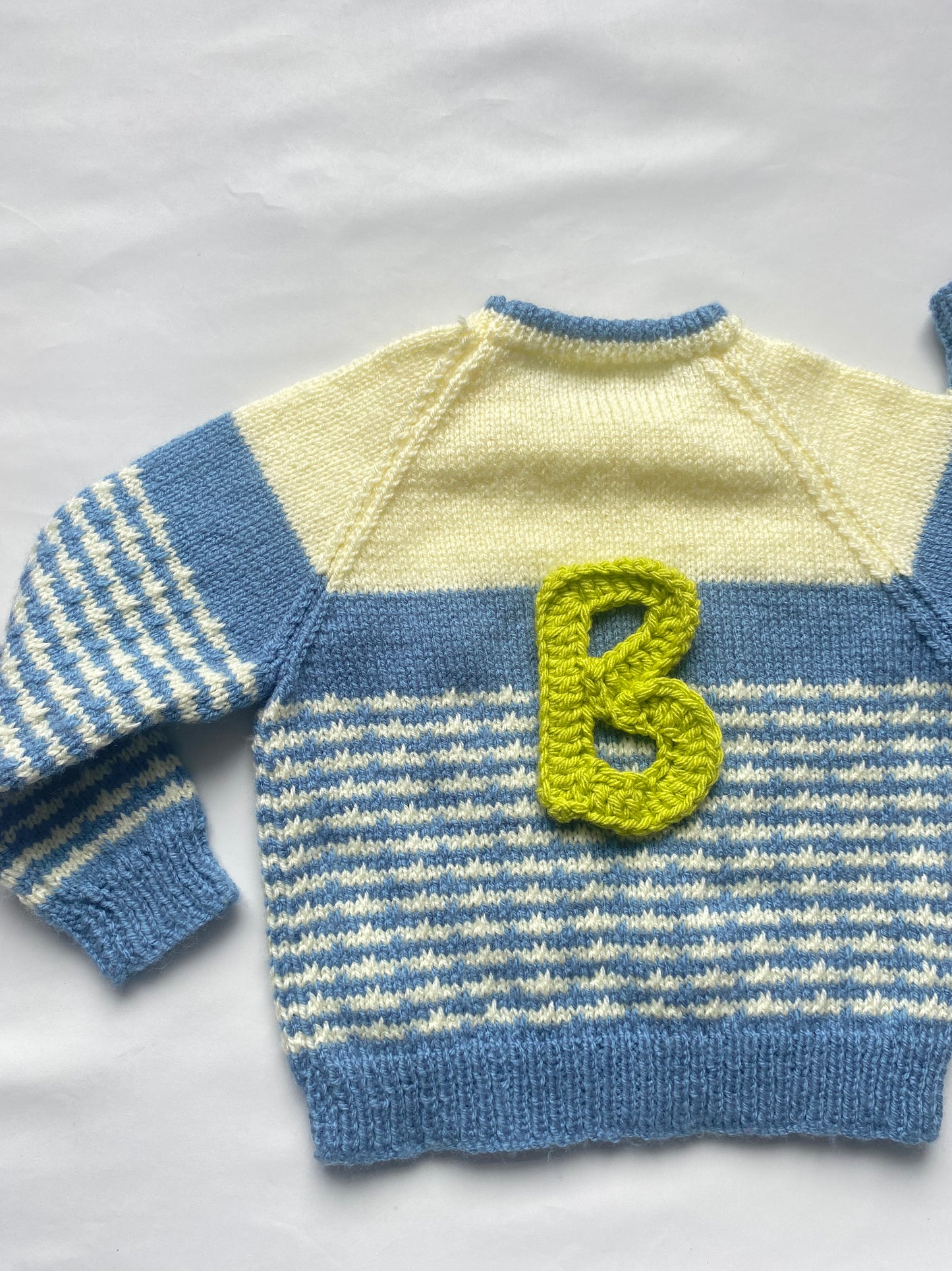 Lemon and slate grey colourblock Jumper (2-3 years)