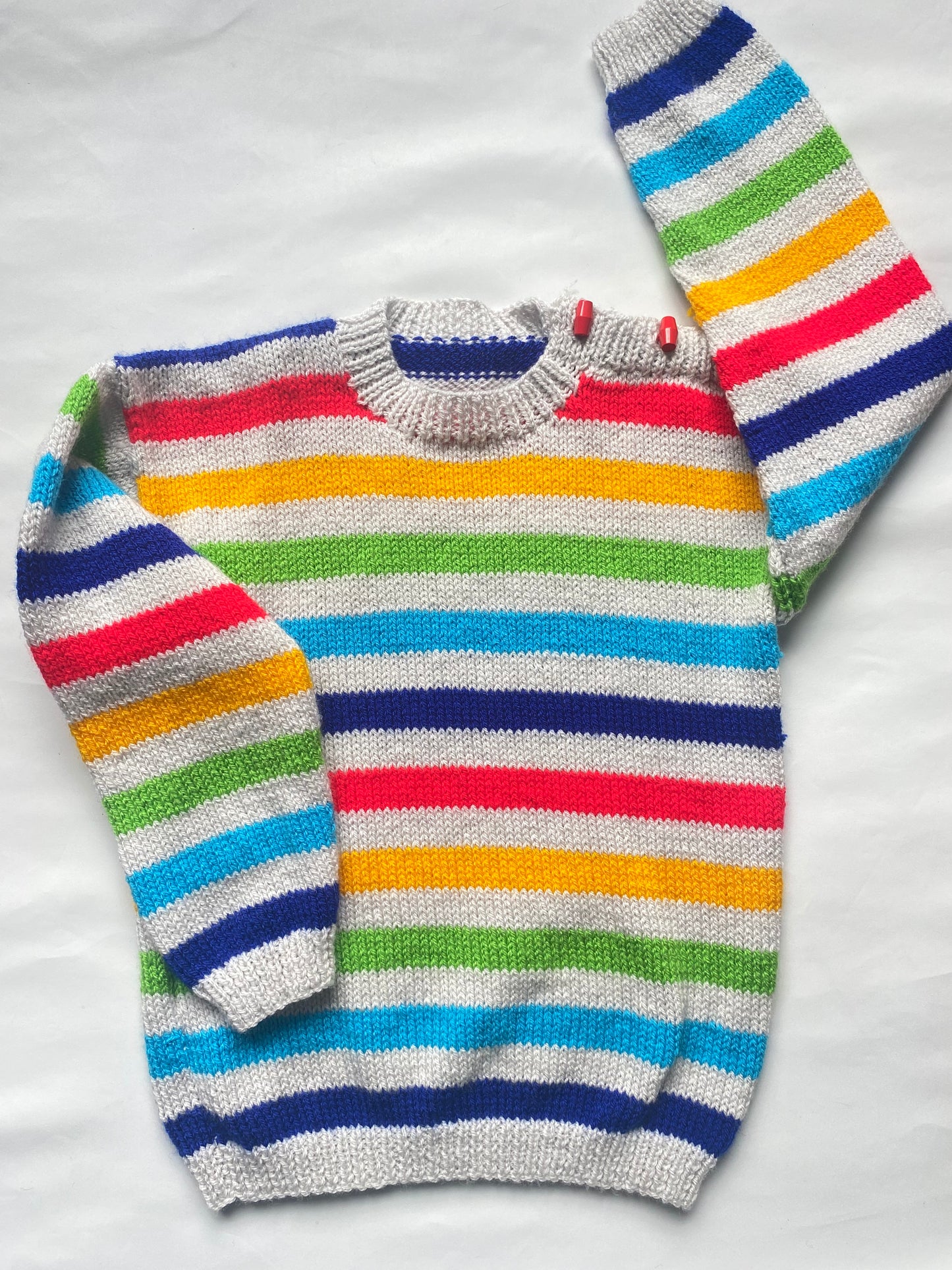 Rainbow stripe Jumper (5-6 years)