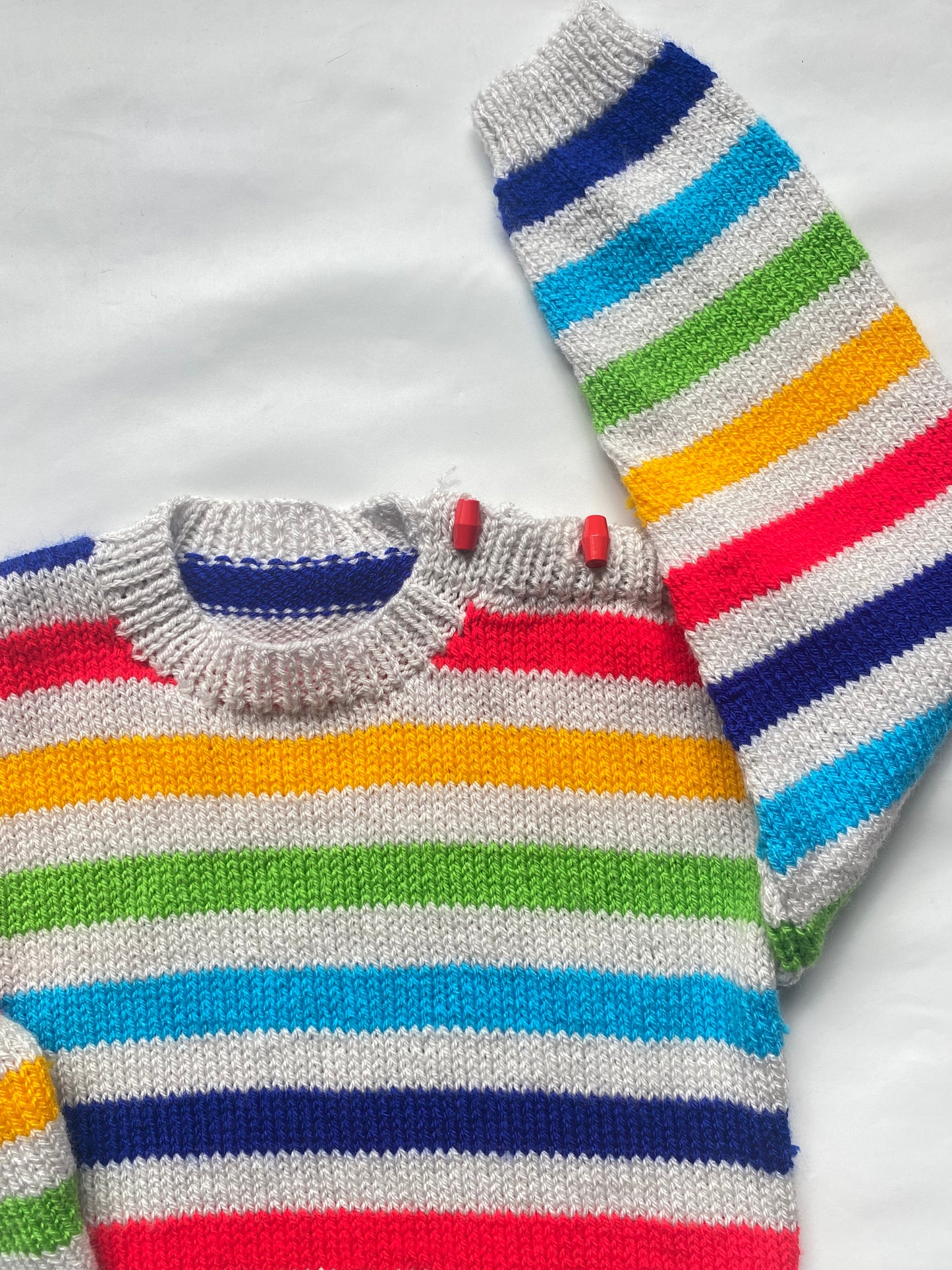 Rainbow stripe Jumper (5-6 years)