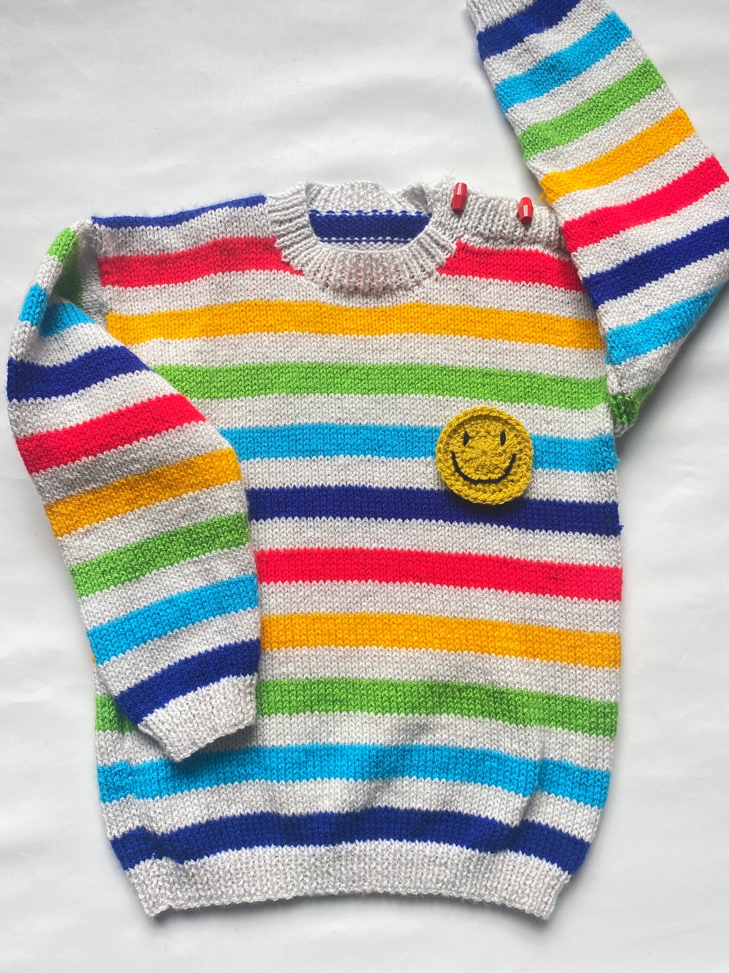 Rainbow stripe Jumper (5-6 years)