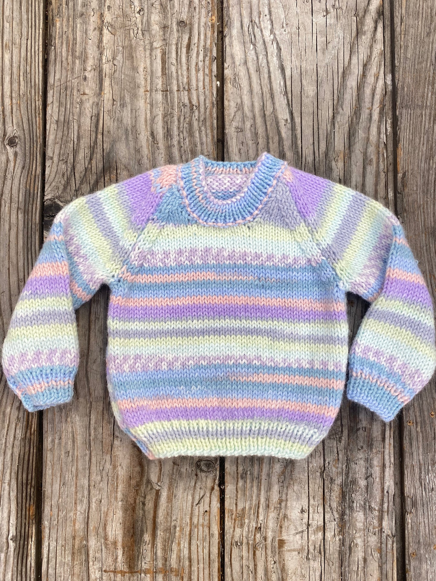 Super soft Pastel space dyed jumper (0-3 months)
