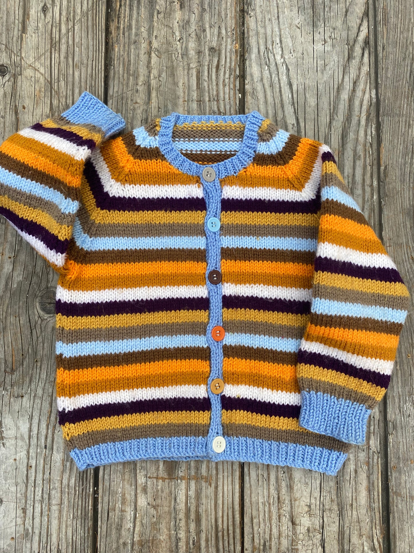Tonal striped cardigan (2-3 years)