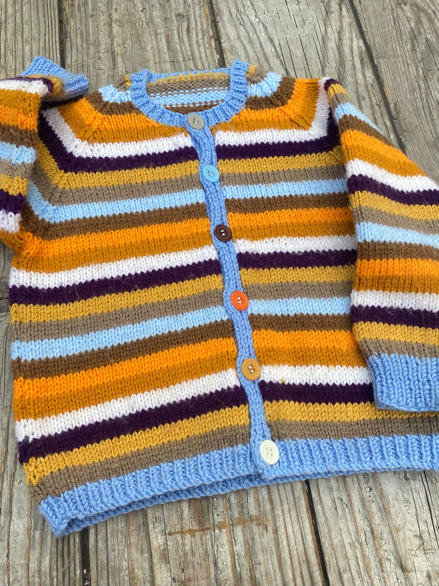 Tonal striped cardigan (2-3 years)