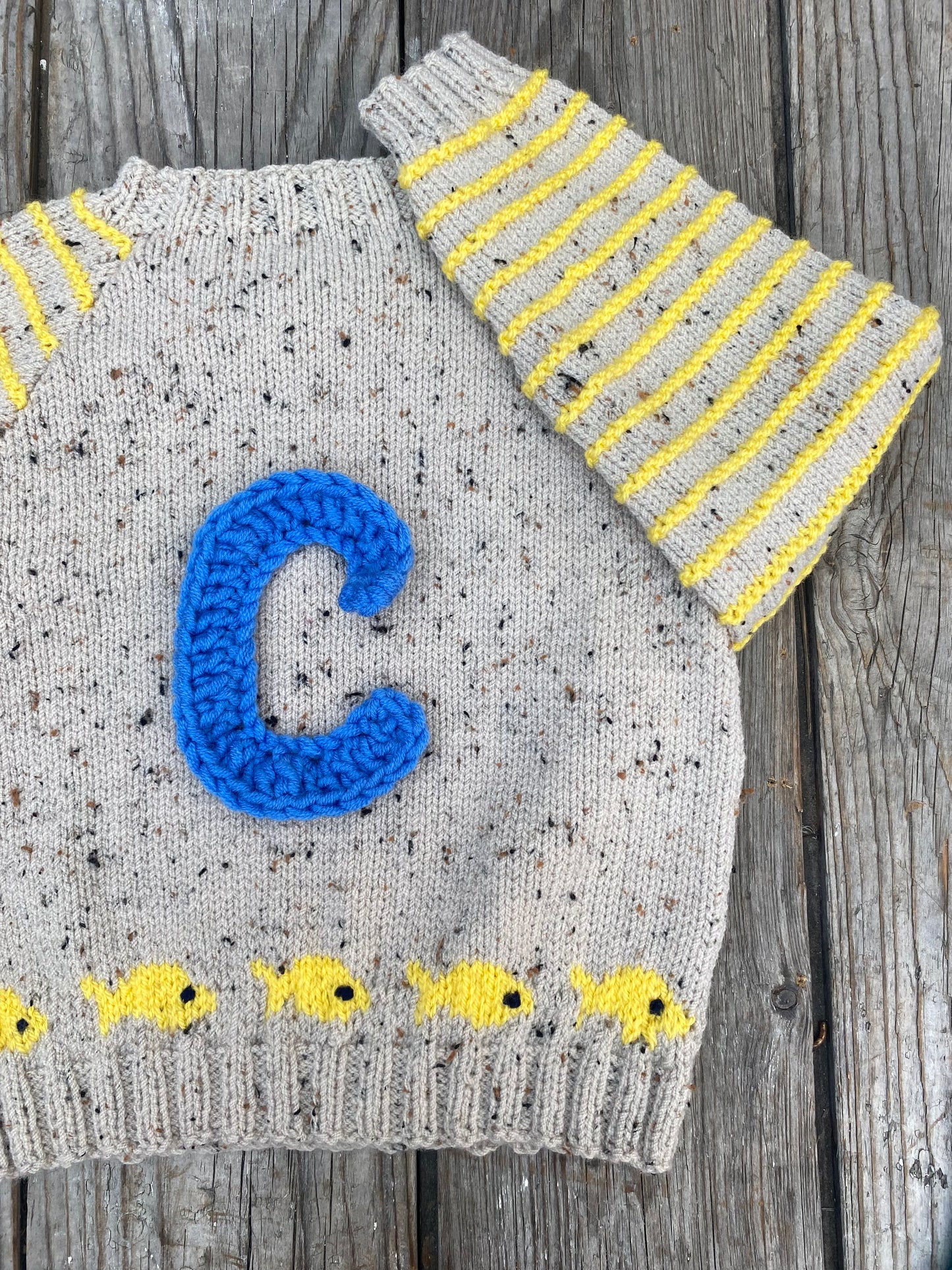 Fish hem logo jumper (4-5 years)