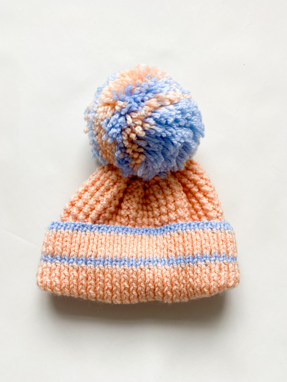 Soft pink bobble Hat and mittens set (6-12 months)