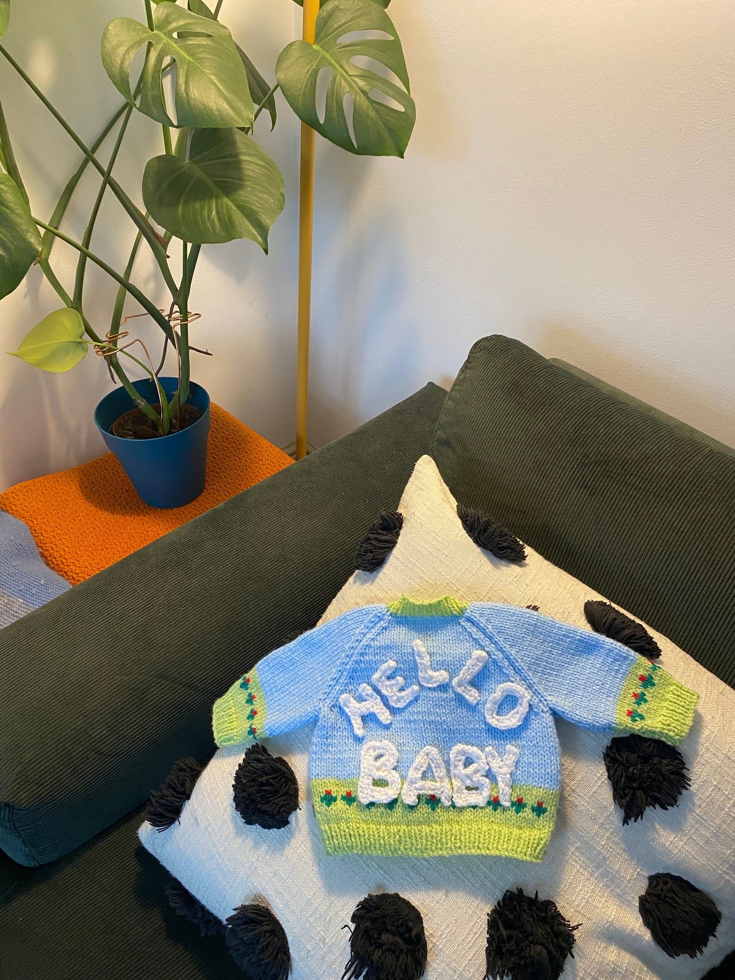 Crochet 'Hello Baby' Letters