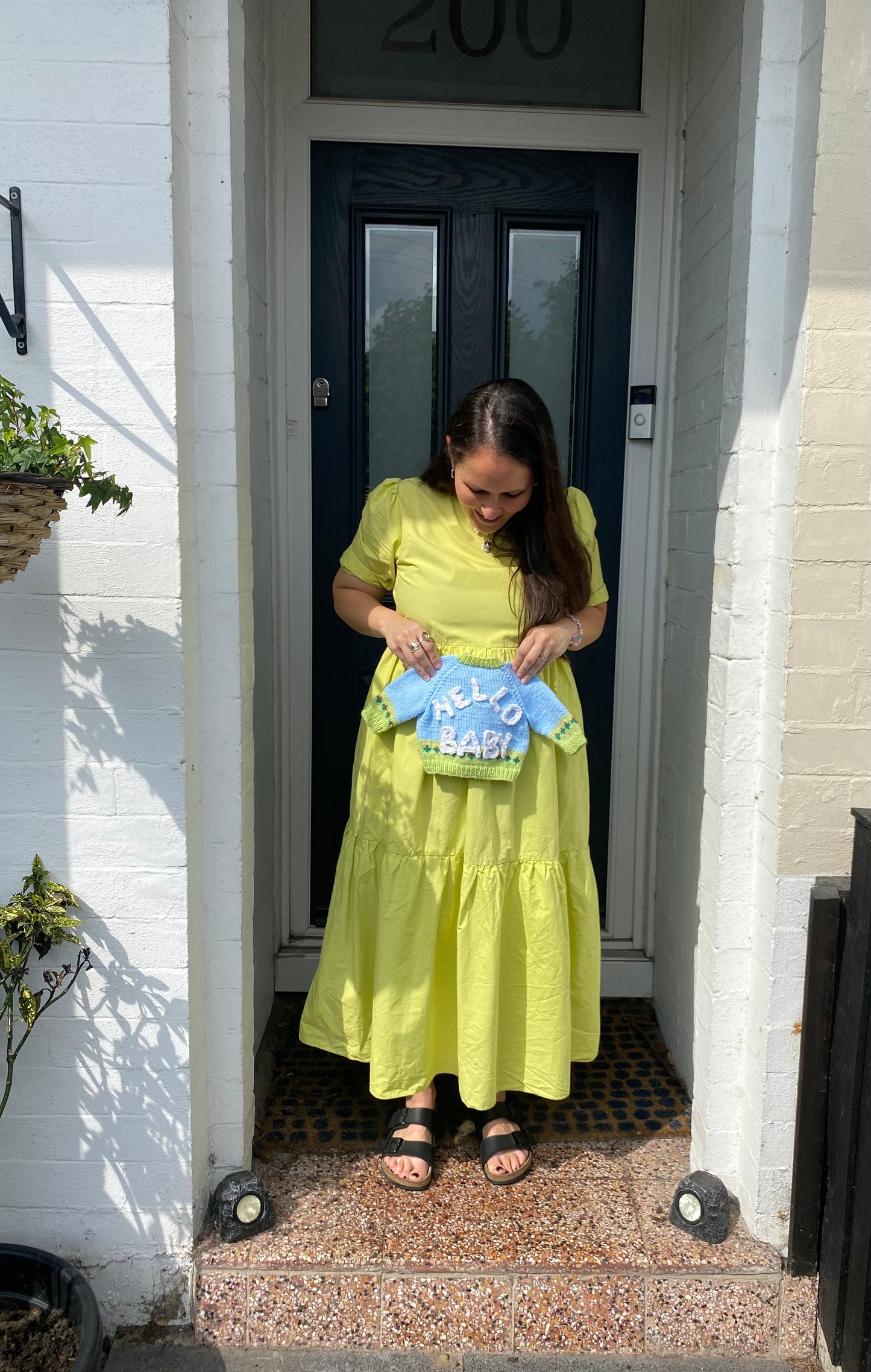 Crochet 'Hello Baby' Letters