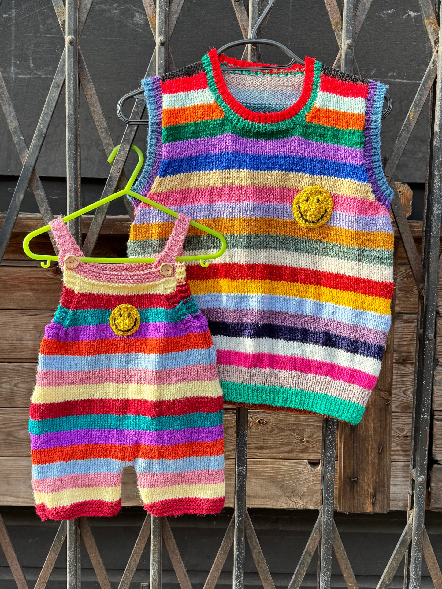 Rainbow stripe romper 6-18m