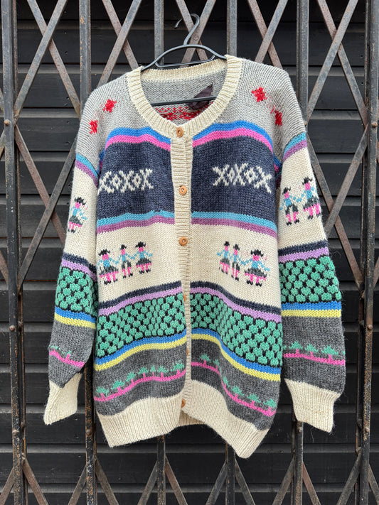 Women's vintage fairisle cardigan