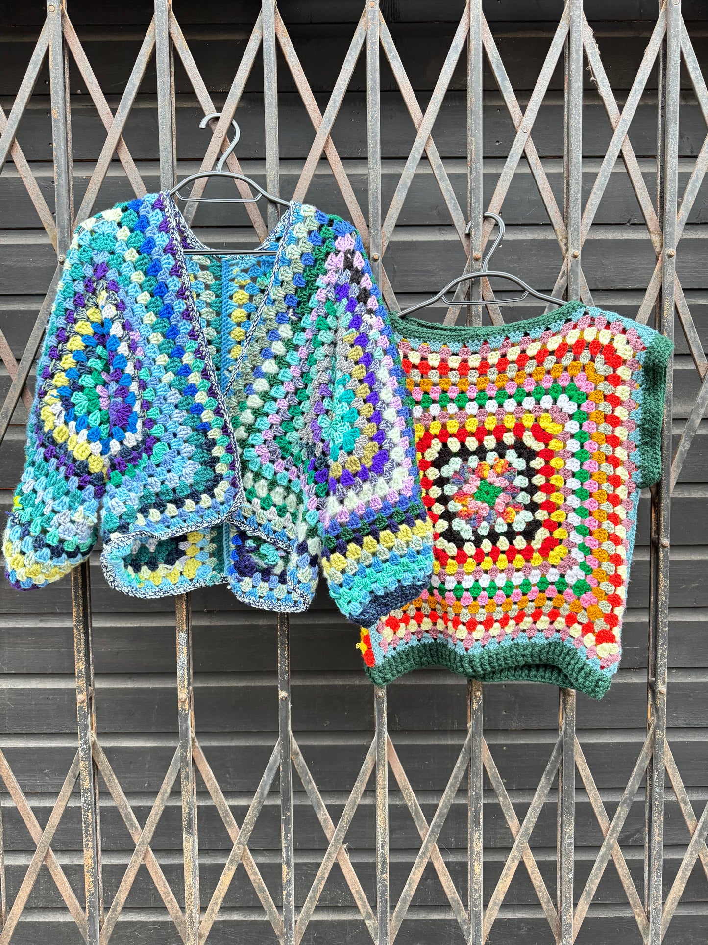 Women's colourful crochet tank top