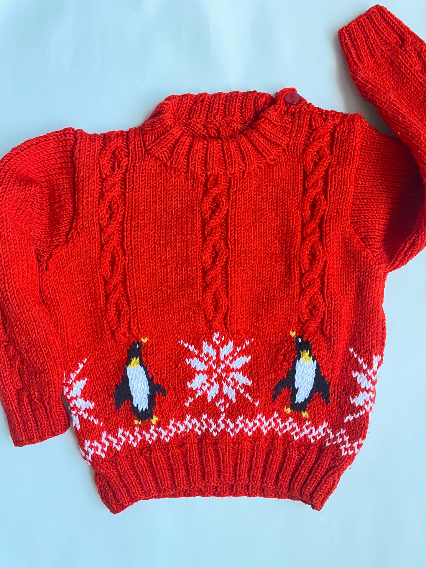 Penguin and snowflake fairisle jumper (2-3 years)