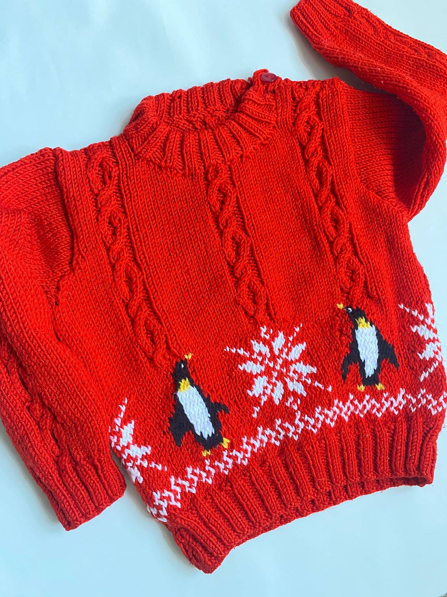 Penguin and snowflake fairisle jumper (2-3 years)