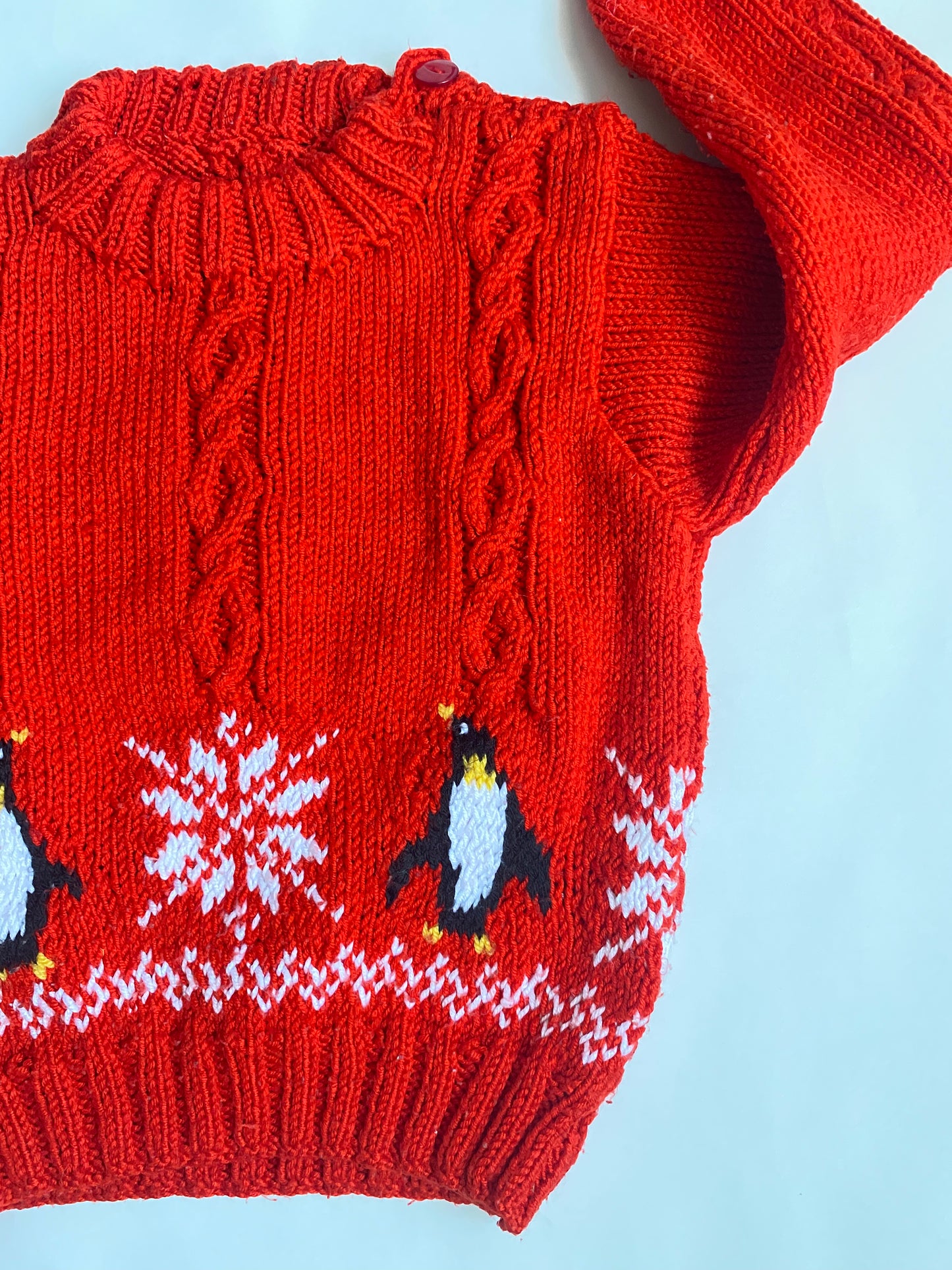 Penguin and snowflake fairisle jumper (2-3 years)