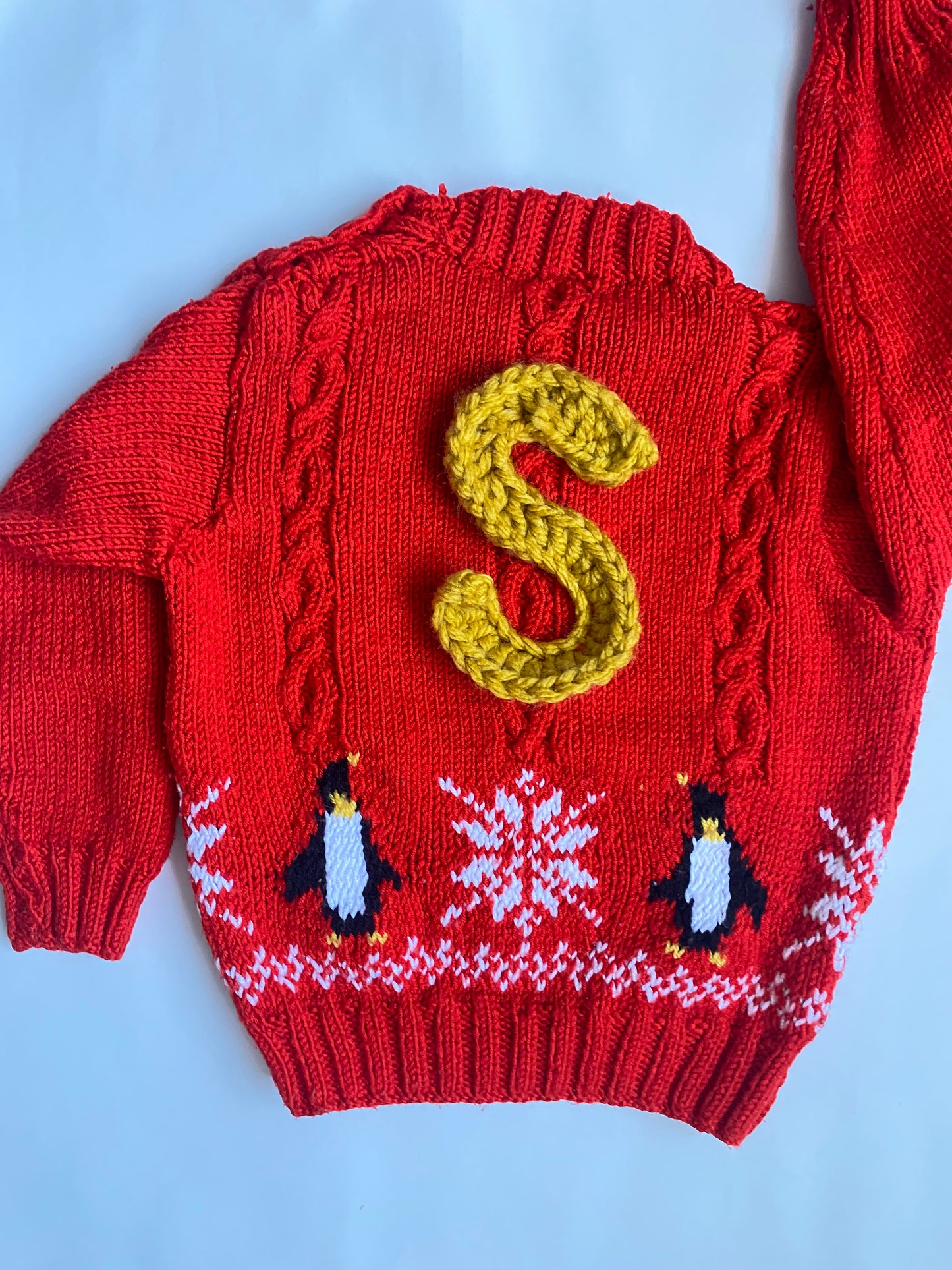 Penguin and snowflake fairisle jumper (2-3 years)