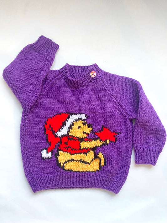 Winnie the Pooh Christmas jumper (18-24 months)