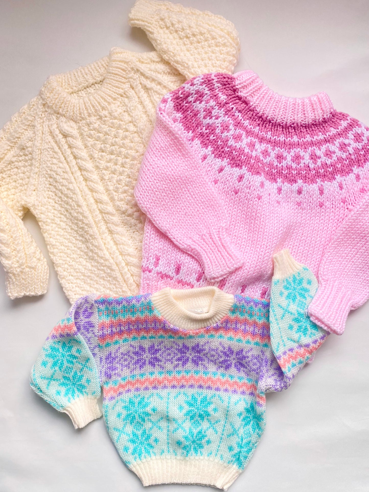 Dusty pink fairisle Jumper (2-3 years)