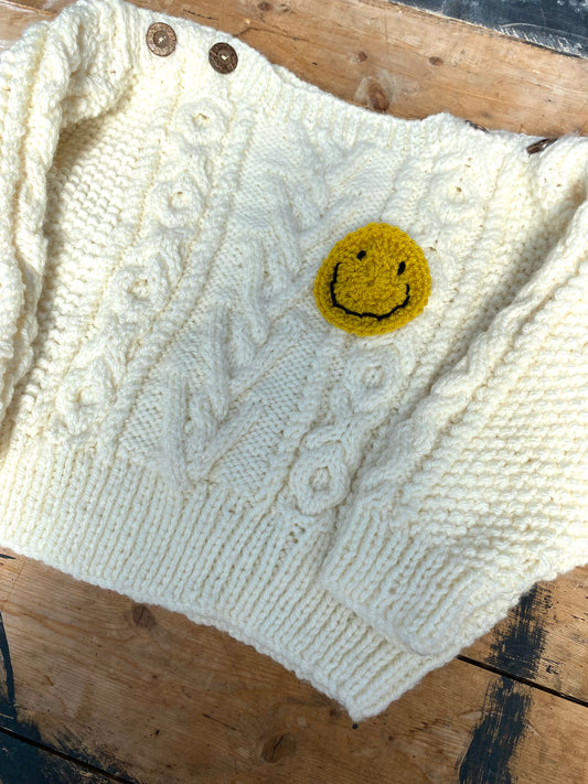 Chunky cream cable Jumper (3-4 years)
