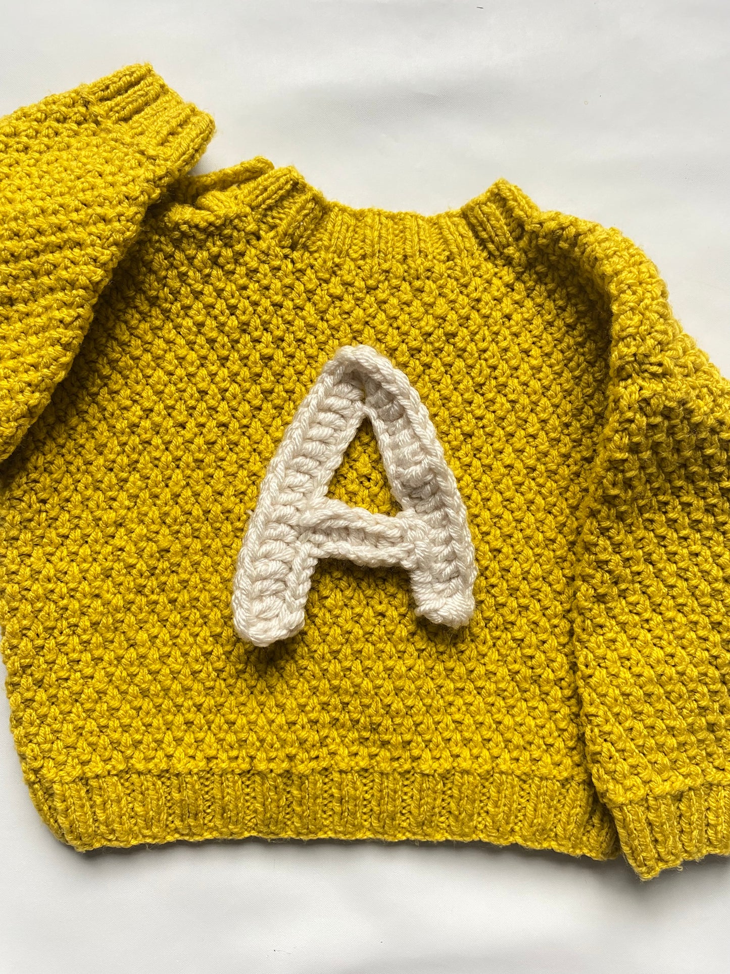 Mustard cable knit Jumper (6-12 months)