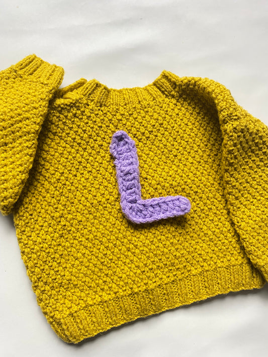 Mustard cable knit Jumper (6-12 months)