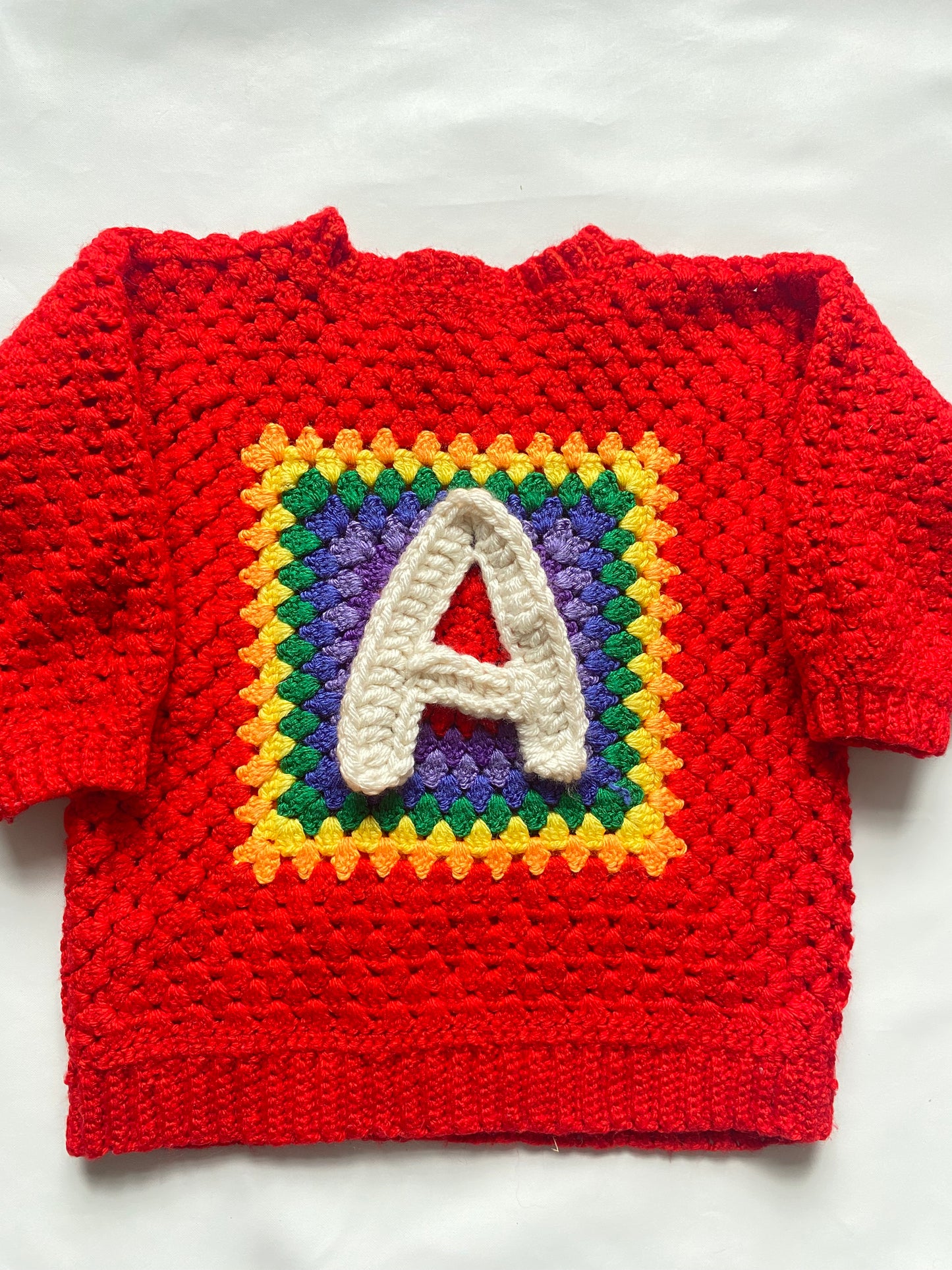 Rainbow crochet Jumper (18-24m)