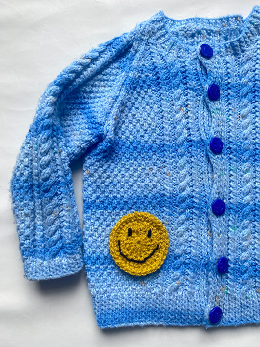 Tonal blue ombre Cardigan (3-4 years)