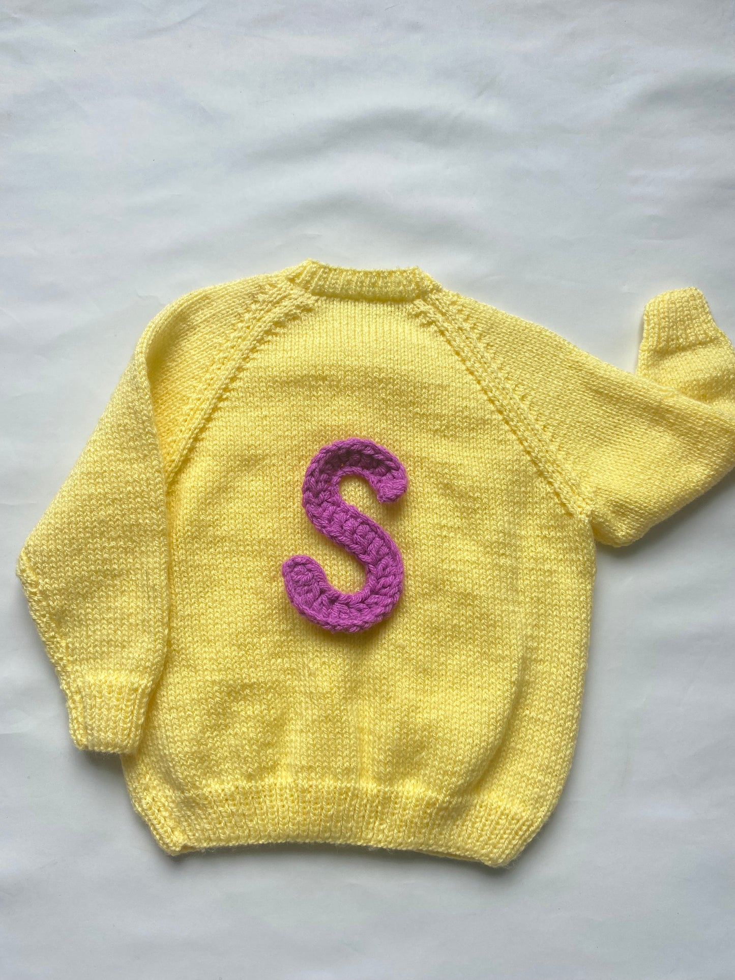 Lemon yellow cable stitch Cardigan (3-4 years)