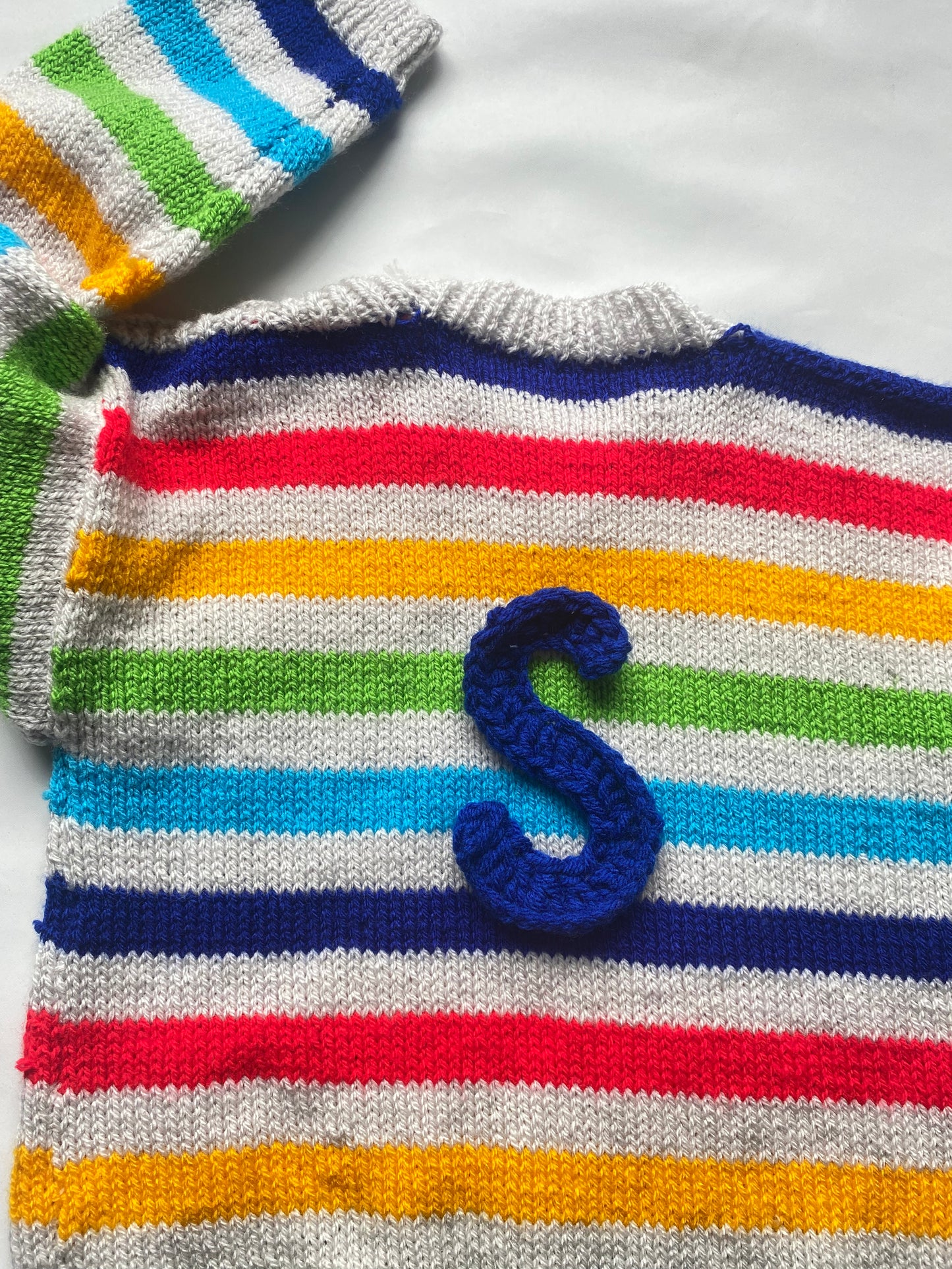 Rainbow stripe Jumper (5-6 years)