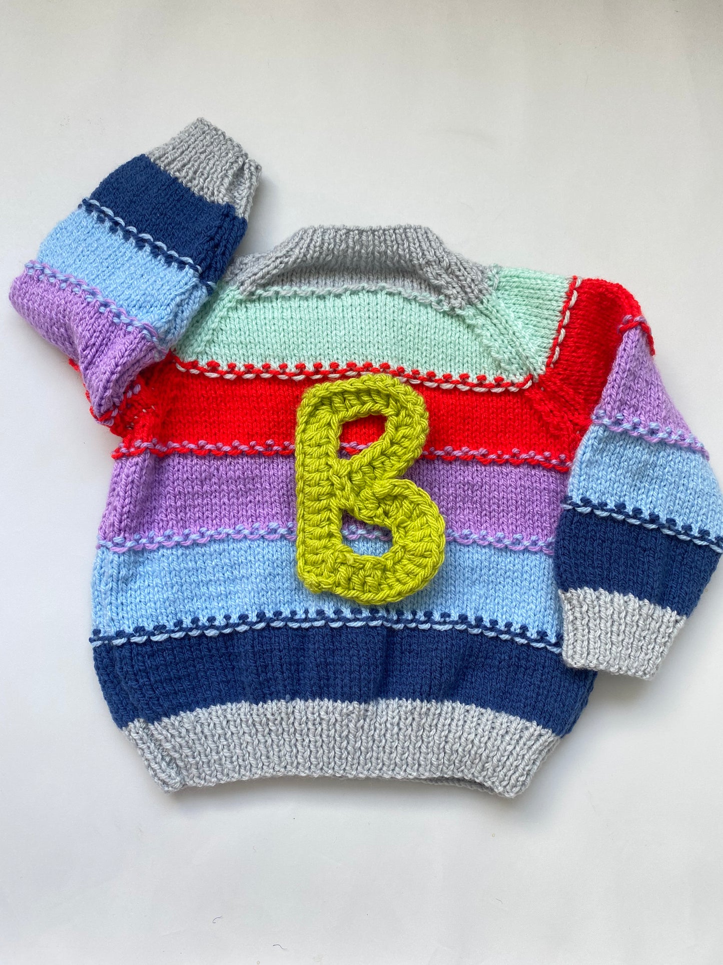 Rainbow stripe Cardigan (6-12 months)