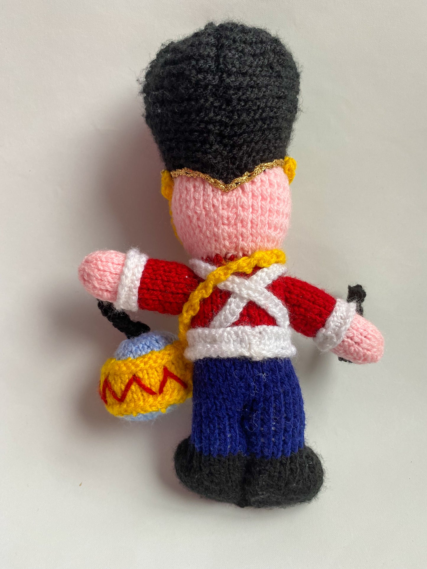 Hand Knitted Drummer/Soldier Toy