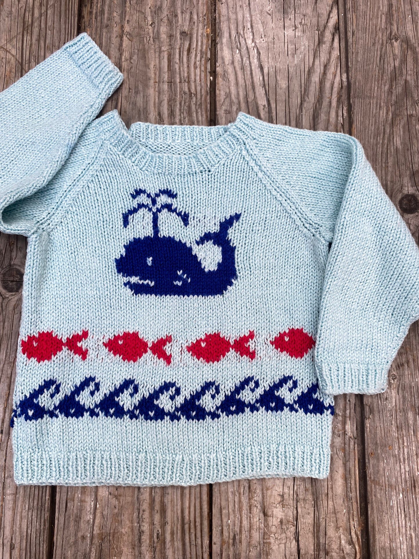 Nautical whale logo jumper (3-4 years)