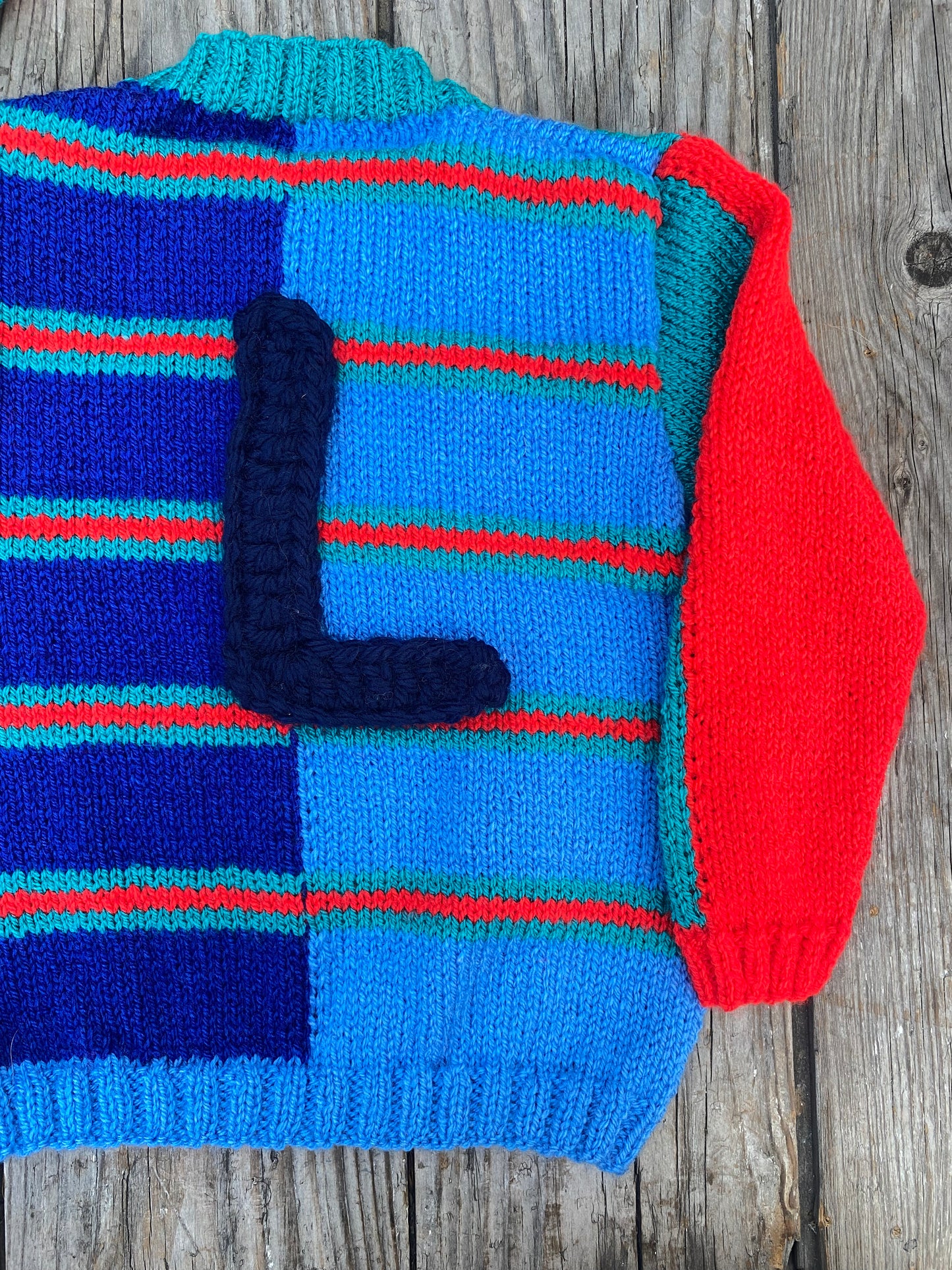 Bold colourblock stripe jumper (3-4 years)