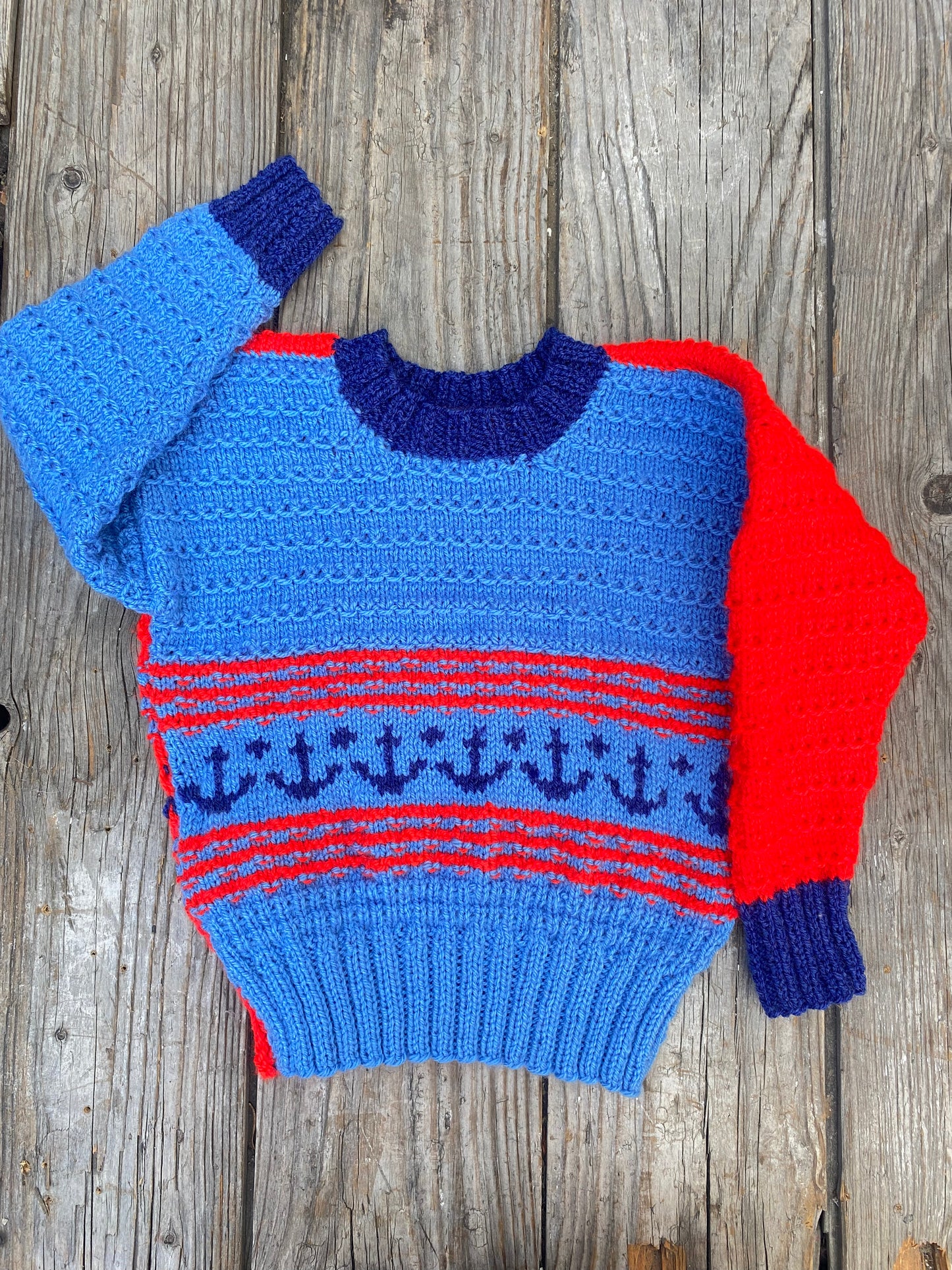 Textured stitch anchor jumper (3-4 years)