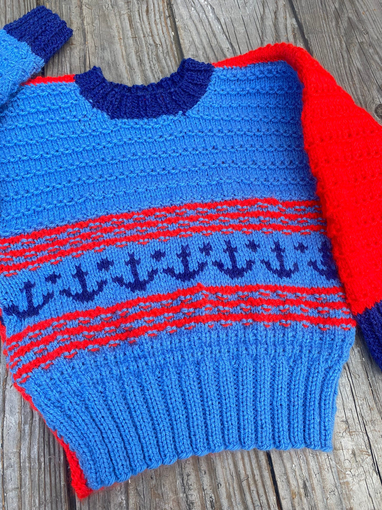 Textured stitch anchor jumper (3-4 years)