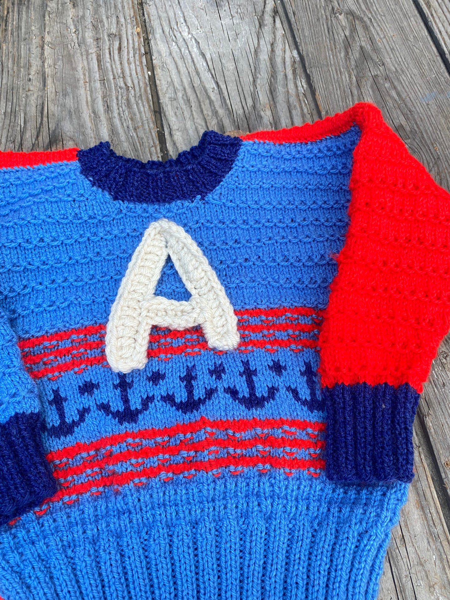 Textured stitch anchor jumper (3-4 years)