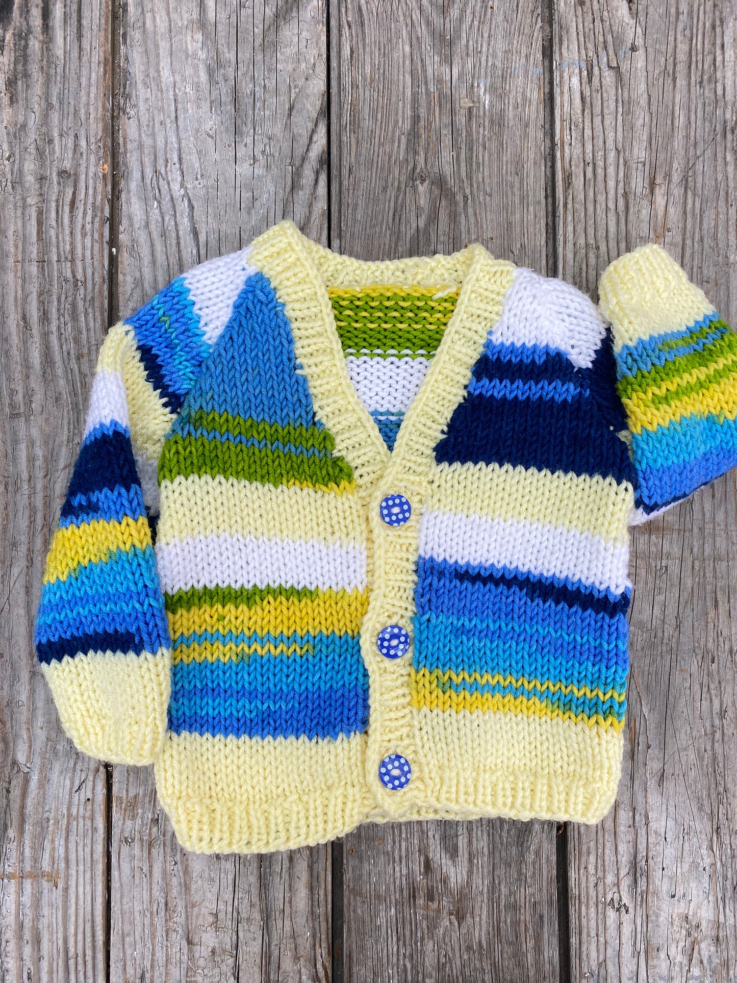 Chunky knit space dye cardigan (2-3 years)