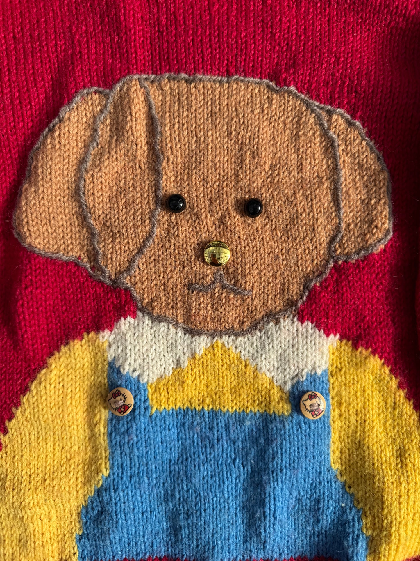 Amazing Teddy Logo hand knit jumper (5-6 years)