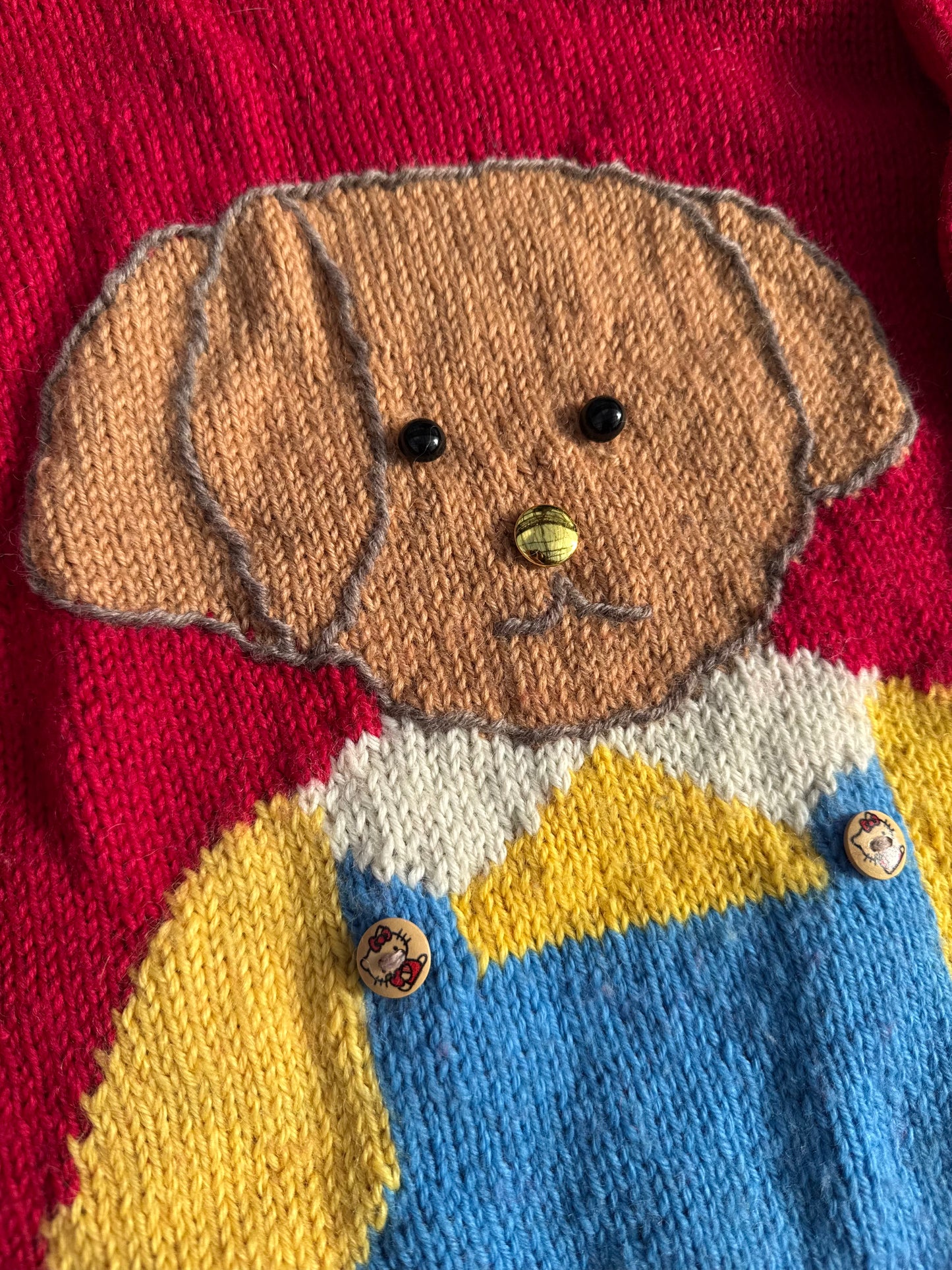 Amazing Teddy Logo hand knit jumper (5-6 years)