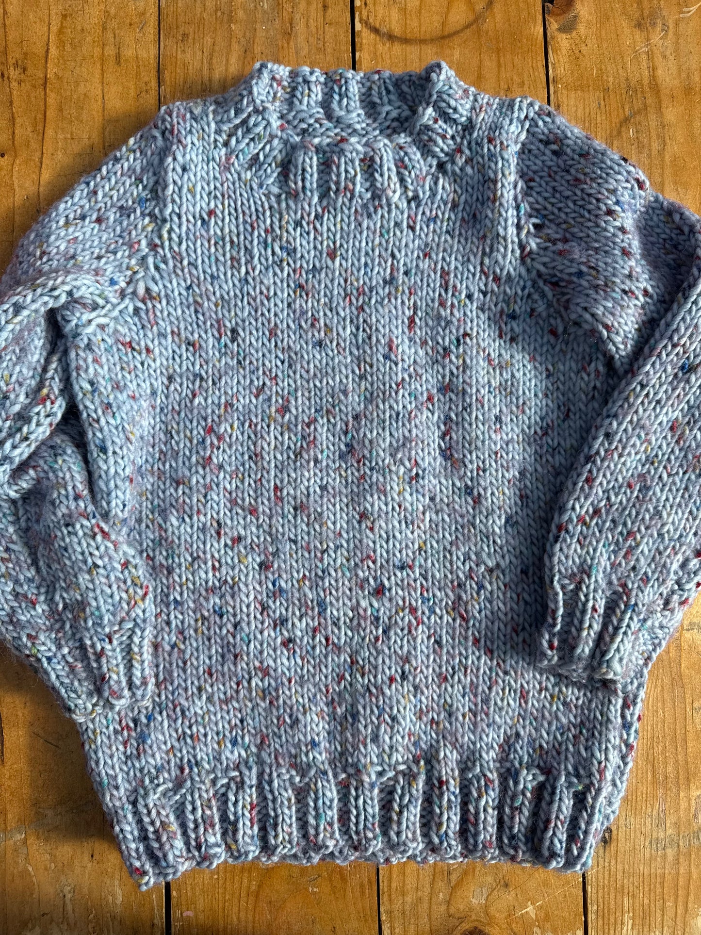 Blue neppy chunky knit Jumper (3-4 years)