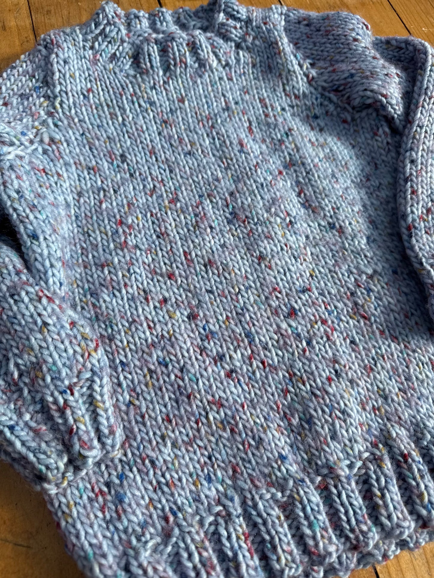 Blue neppy chunky knit Jumper (3-4 years)