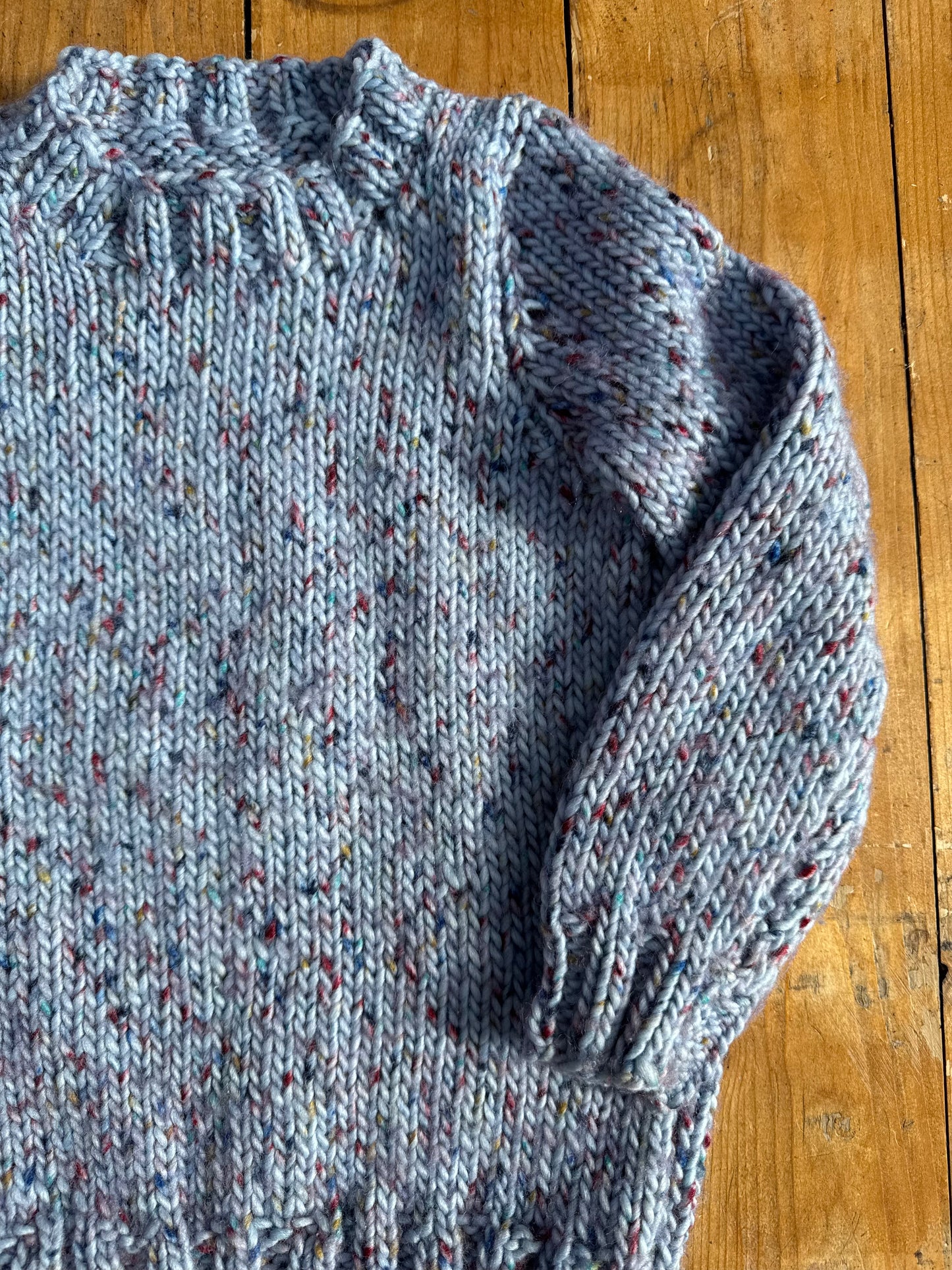 Blue neppy chunky knit Jumper (3-4 years)
