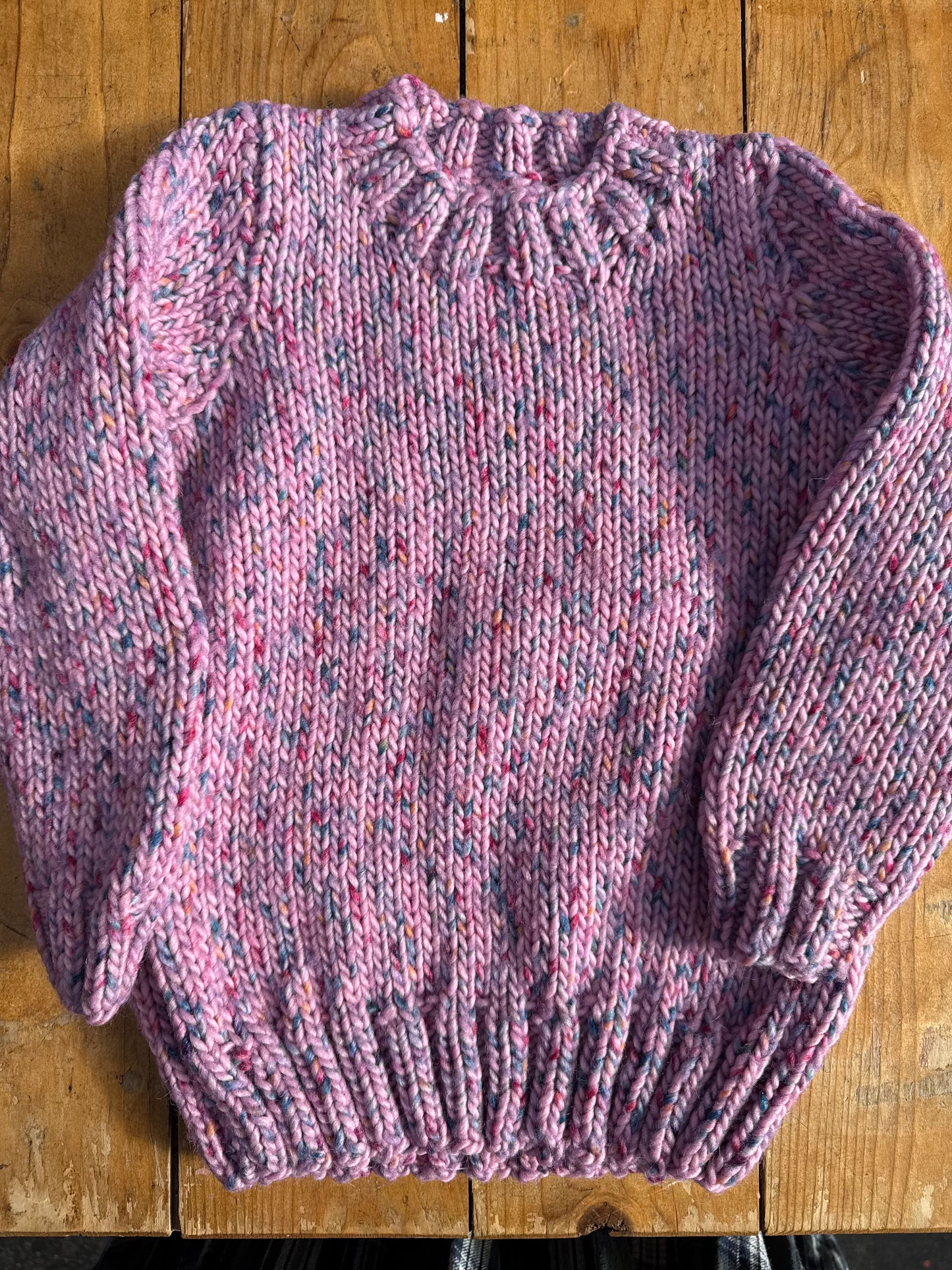 Pink neppy chunky knit Jumper (3-4 years)