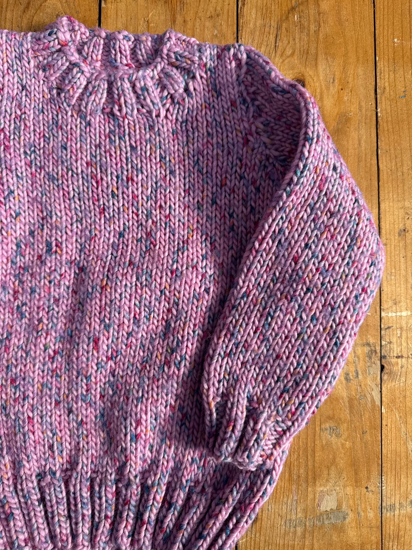 Pink neppy chunky knit Jumper (3-4 years)