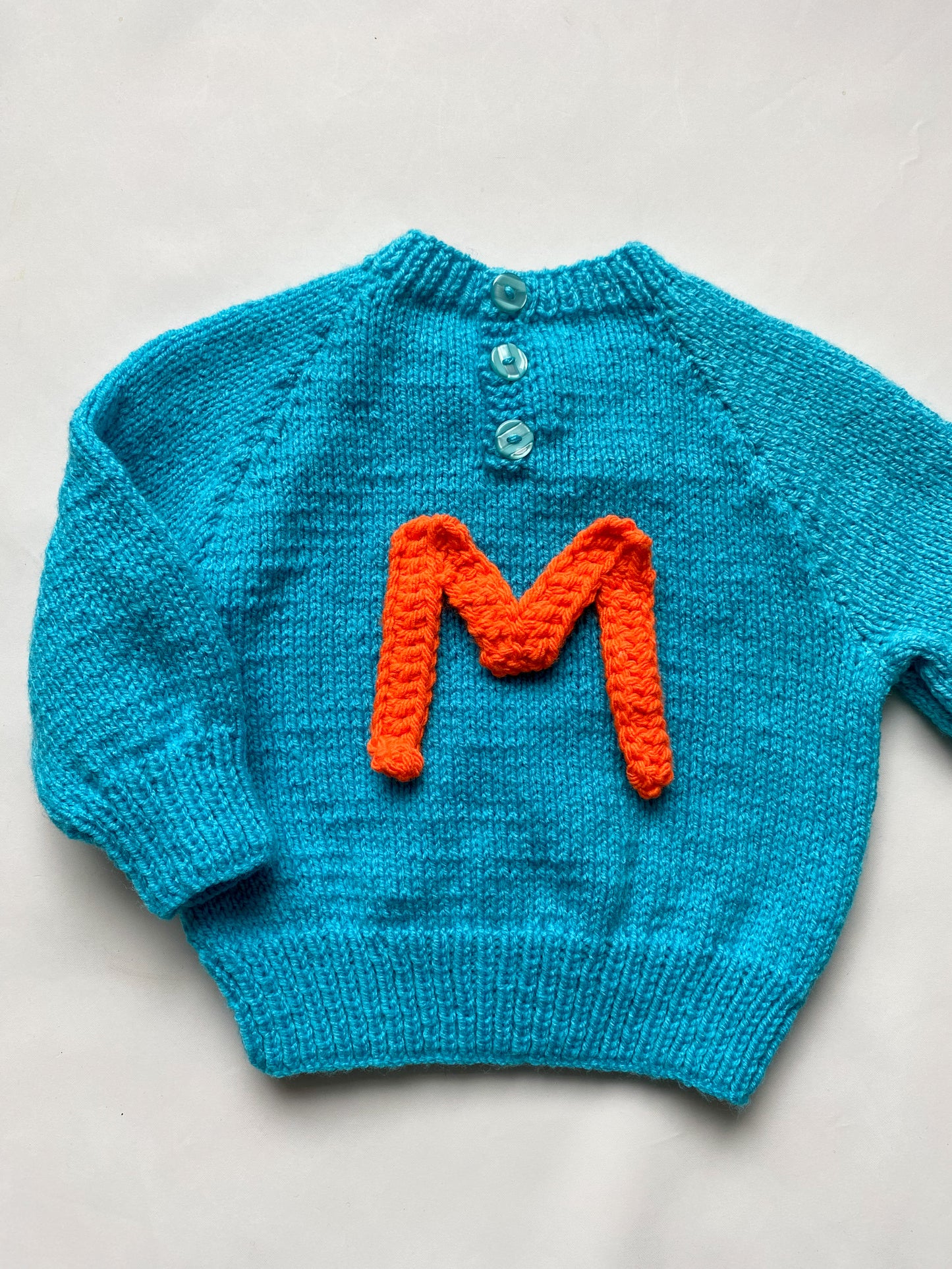 Turquoise Cable Jumper (12-18 months)