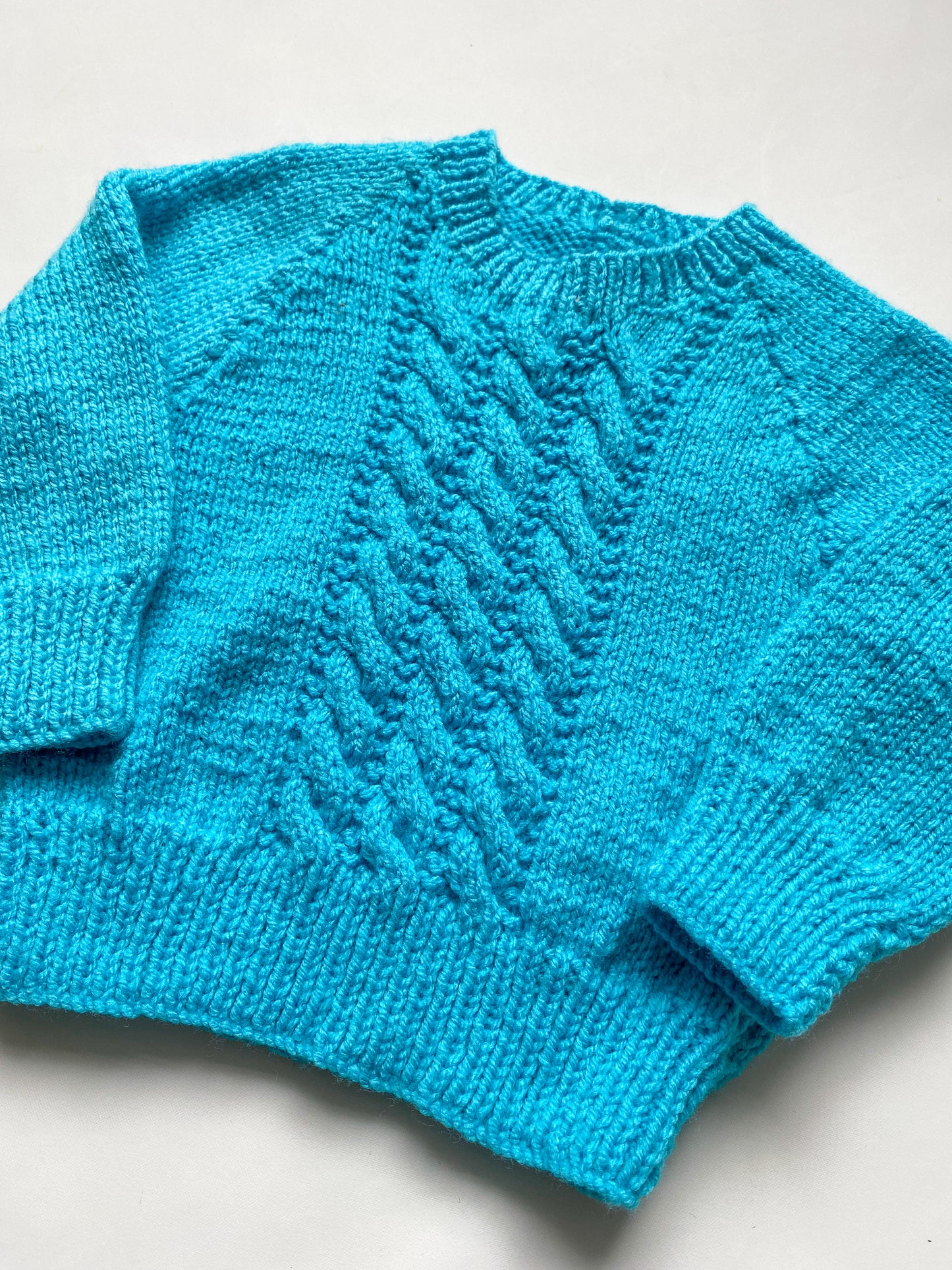 Turquoise Cable Jumper (12-18 months)